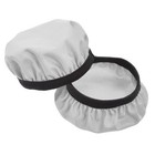 1 Pair Grey Fabric Washable Headphone Covers, Fits 3.54"-4.33" Earphones