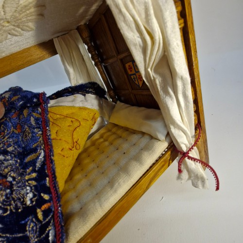 1/12th Scale Dolls House 4 Poster bed British made RE87 - Picture 7 of 10
