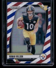 2024 Panini Prizm #384 Roman Wilson Red White and Blue Rookie