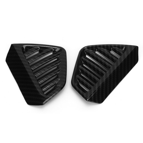 ˜2Pcs Carbon Fiber Texture Dashboard Side Air Vent Cover Fit For - Picture 13 of 13
