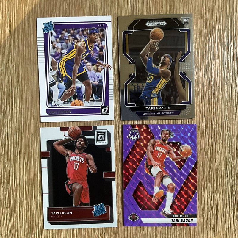 Tari Eason 4-Card Lot - Includes Rookies & /249 - LSU Tigers & Houston Rockets