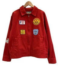 Hysteric Glamour Patch Blouson Red Cotton L Used AB