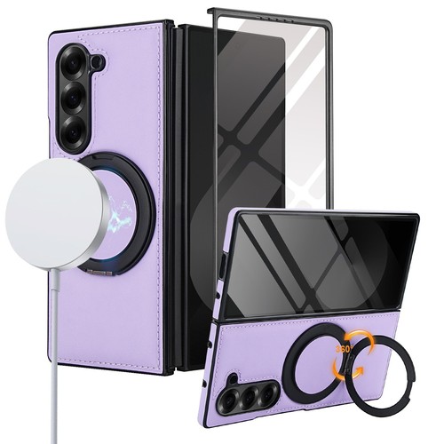 For Samsung Galaxy Z Fold 7 6 5 4 3 Rotatable Ring Stand Case+Screen Protector - Picture 41 of 64