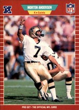 Morten Andersen 1989 Pro Set #261 New Orleans Saints FREE SHIPPING AutographDen