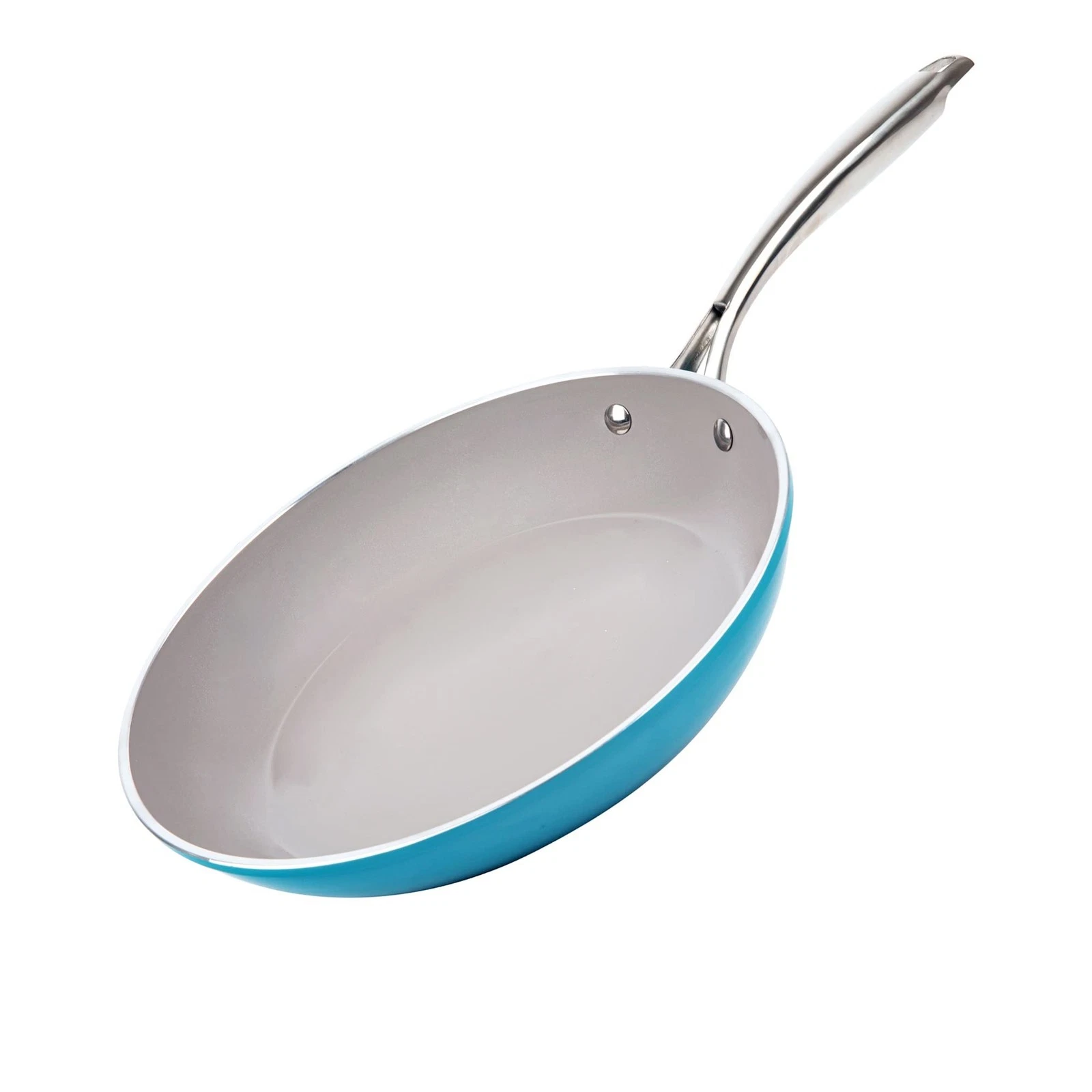 Gotham Steel Non stick Frying Pan Skillet, 12” Ceramic Nonstick Skillet Blue