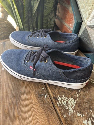 Levi's Cush Komfort Blau Denim Halbschuhe Herren Größe 10,5 - Bild 2 von 10