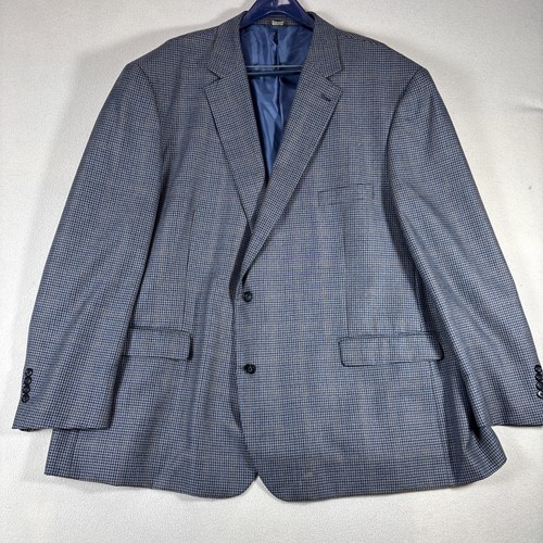 Oak Hill Herren Big & Tall grau kariert Viskose Mischung Sport Mantel Blazer 4XL (58/60)