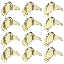 12pcs Phone Ring Holder 1" Adhesive Moon Cell Phone Ring Finger Grip, Gold