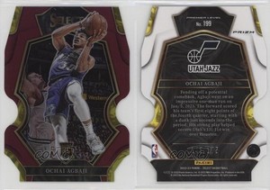 2022 Select Premier Level Maroon Prizm Die-Cut /175 Ochai Agbaji #199 Rookie RC