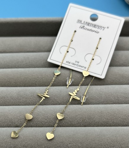 Long, threader-style earrings #1 - Picture 3 of 3