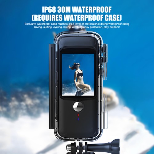 Fit INSTA 360 4KHD Wifi Action Camera Waterproof Vlog Sports Selfie Premium Kit - Picture 9 of 17