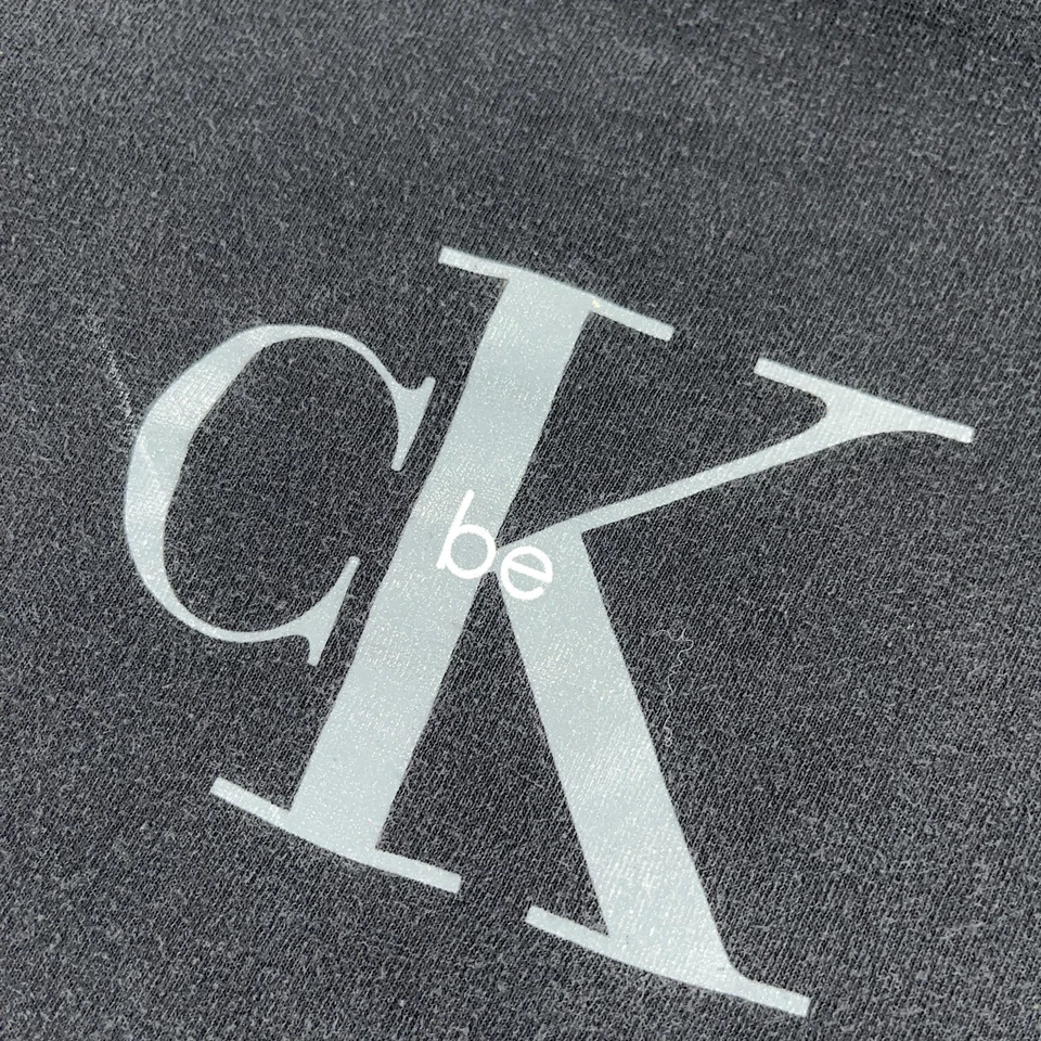 Vintage Calvin Klein Shirt Mens XL Black CK Be Fragrance Tee Made USA 90s Rare - Image 3 of 4