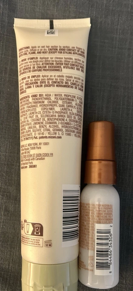 Loción potenciadora de rizos Mizani True Textures 5 oz y leche milagrosa 1 oz totalmente nueva Foto 2 de 2