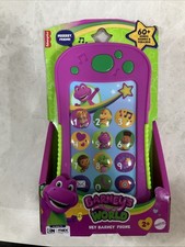 Fisher-Price Barney's World Hey Barney Musical Phone Toddler Toy with Lights NIB