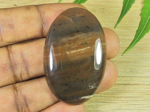 31X47X07MM Dendrita Miel Natural Forma Ovalada Cabujón Piedra Preciosa Suelta 82Cts. L585 - Imagen 2 de 9