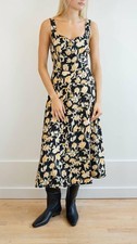 Ulla Johnson Vivi Sweetheart Neckline Midi Dress Size 2