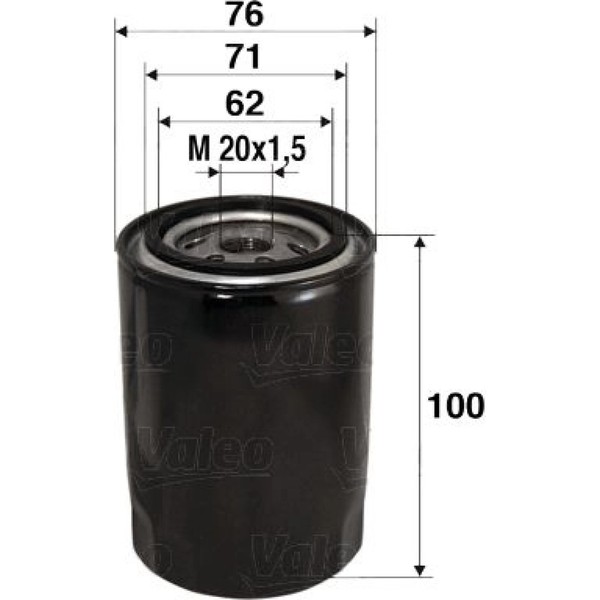 Valeo 586012 ÖLfilter FüR Fiat Lancia ÖLreinigung Inspektion Service-image