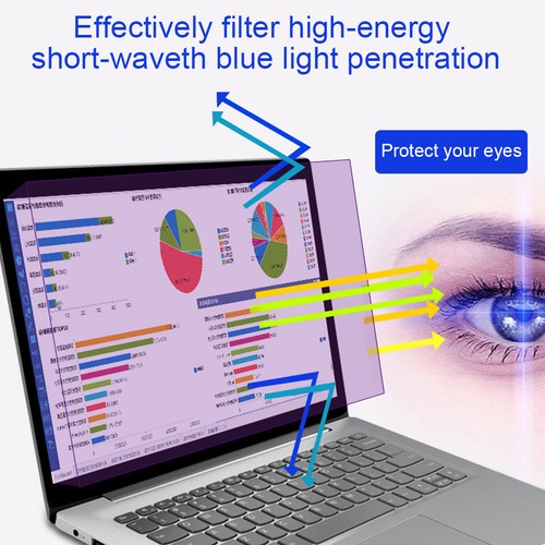 14‑in 14‑in Film Desktop Computer Laptop Accessory Anti‑Blue Light Eye Protec CT - Picture 5 of 15