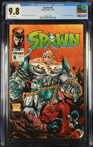 SPAWN #6 - CGC 9.8 - Key Issue TODD MCFARLANE COVER 1992 Image Comics