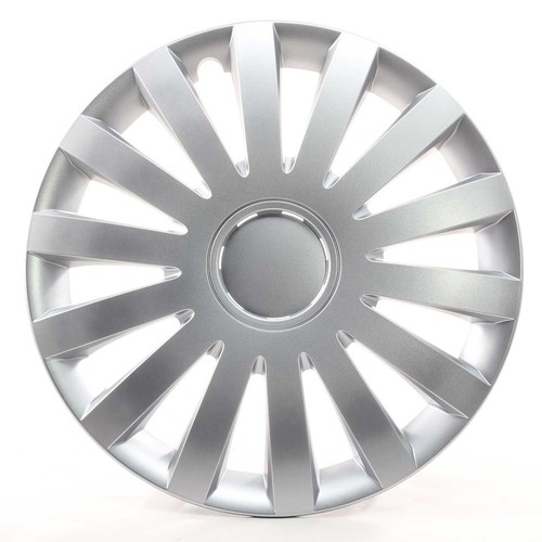 4x Tapacubos 14 pulgadas Tapacubos Tapacubos "Viento" plata adecuado para Citroen - Imagen 2 de 5