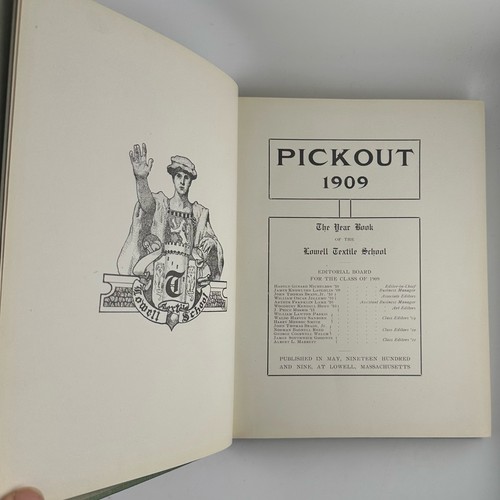 Pickout 1909 Lowell Textile School Yearbook Vol IV Illustrated Massachusetts - Bild 6 von 15