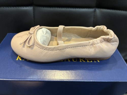 Neu im Karton Polo Ralph Lauren Kleinkind Mädchen rosa Pony Ballerinas Größe 9 - Bild 6 von 9