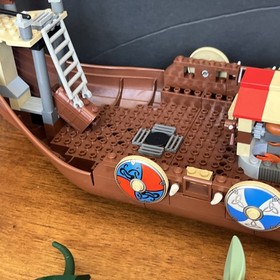 LEGO Vikings: Viking Ship Challenges the Midgard Serpent (7018). READ DISC! 85%