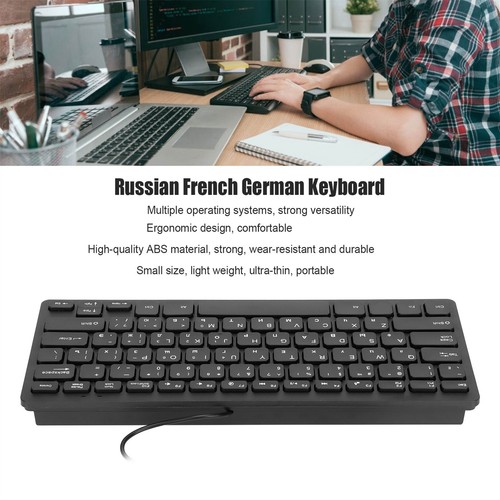 Ergonomic Design Ultra Durable Wired 78 Keys Mechanical Keyboard For PC Laptops - Picture 4 of 10