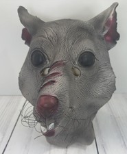 Scarred Rat Face Mask Full Head OSFM Halloween