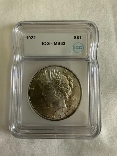 🇺🇸 FOR SALE: 1922 P Peace Silver Dollar - ICG MS63 Certified Uncirculated 🇺🇸