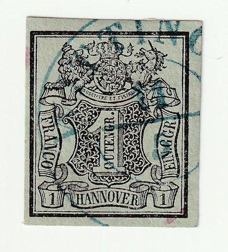 Briefmarken Altdeutschland Hannover Nr.2a gestempelt WITTINGEN 11/5