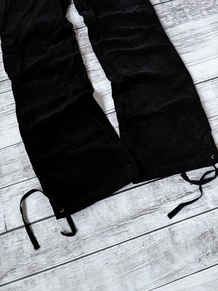 😍PANTALONES CARGO NEGROS ACAMPANADOS JAPONESES STREETWEAR DE COLECCIÓN Foto 3 de 4