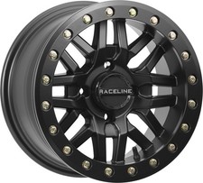 Raceline Ryno Beadlock Wheel 15x10 4/137 5+5 (0mm) Gloss Black