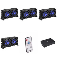 Kicker 4 51MWLE104 - MWE 10-Inch Loaded Premium Marine Sub Encl w/ Passive ...