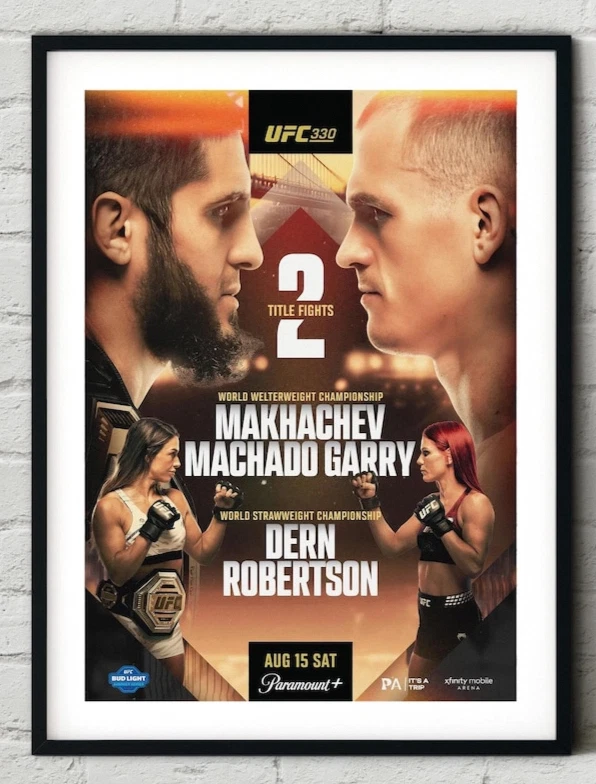 UFC 330 Islam Makhachev vs. Ian Machado Garry 2026 Fight Poster