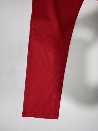 BUENOS Pantalones de mezclilla para hombre Victorious 36x30 rojos pierna cónica recta - Imagen 4 de 6