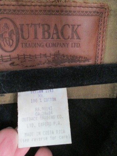 OUTBACK TRADING Co. ANVIL Workwear Oilskin Tin Waxed Cotton Canvas Vest Size XL - Picture 4 of 7