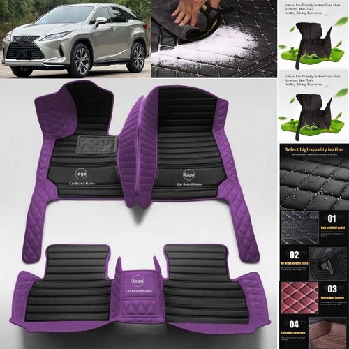 For Lexus RX Car Floor Mats PU Leather Auto Pads Interior Accessories - Imagen 13 de 32