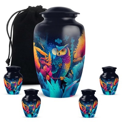 Owl Funeral Urns Ashes Women Men Large Male Female Keepsakes 10''&3''