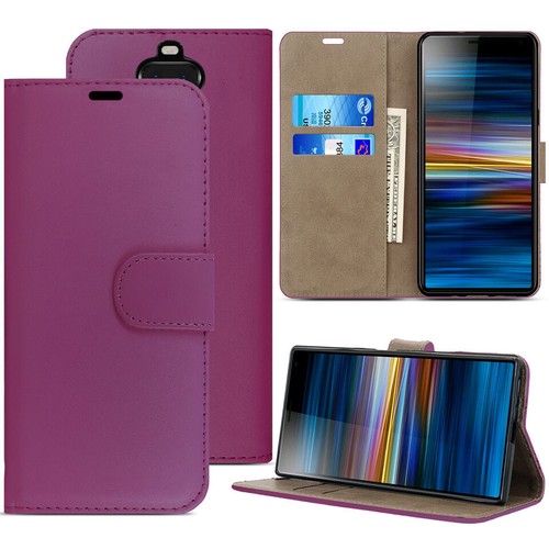Flip Case For Sony Xperia XZ XZ1 XZ2 XZ3 XZ4 XZ5 Premium Compact Leather Cover - Picture 4 of 17