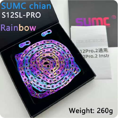 Catena bici premium 12 velocità - perno cavo Crescent Tech per SRAM/Shimano 126Links - Foto 8 di 22