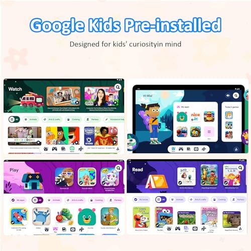 Android 14 Kids Tablet, 2025 Upgraded 10.1 Inch Tablets with Octa-core Blue - Picture 6 of 8