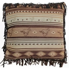 Carstens Inc. Brown Mustang Euro Pillow Sham 27x27