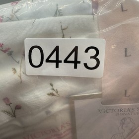 Victoria's Secret Satin Shorts Pajama Set Top & Bottom Floral Print Size Large