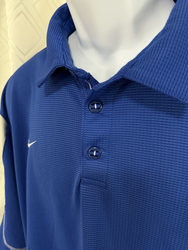 Nike Dri-Fit Herren XXL Kentucky Wildcats Authentic Polo Shirt NCAA blau weiß UK - Bild 7 von 16