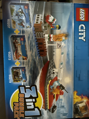 Lego city 3-in-1 Bundle, Sky Police 60207, Fire Boat 60213, Loader truck 60219 - Picture 1 of 3