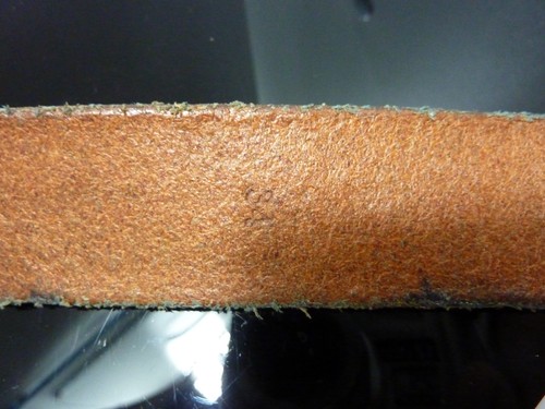 J. CREW SADDLE BROWN GENUINE LEATHER CASUAL DRESS MEN'S BELT Sz 34 - Picture 3 of 8