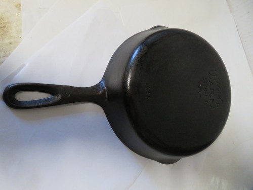 Wagner Ware Vintage Sidney 0 No 1055 Gusseisen Pfanne 8 cm restauriert - Bild 5 von 9