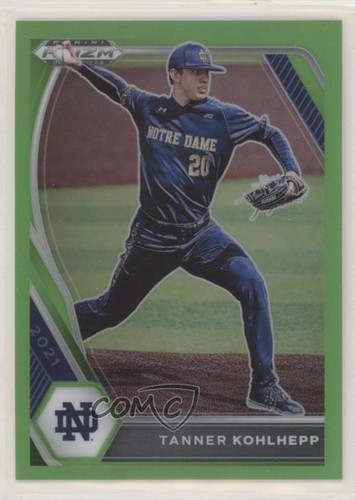 2021 Panini Prizm Draft Picks Lime Green Prizm /75 Tanner Kohlhepp #PDP135 - Picture 1 of 3