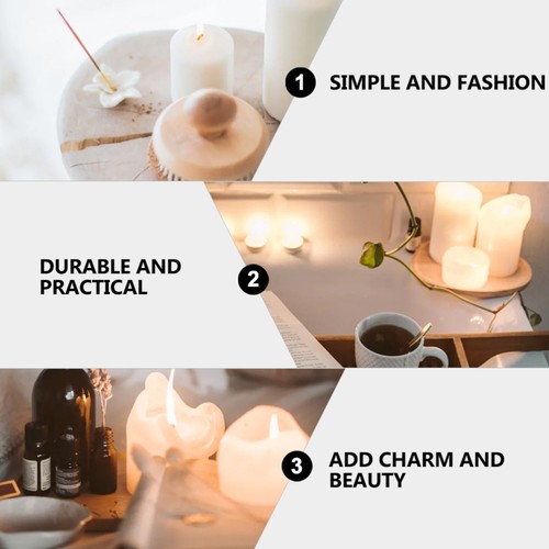 Set of 2 Table Trays for Decor Metal Candlestick Tabletop Arrangement Holder - Bild 12 von 12